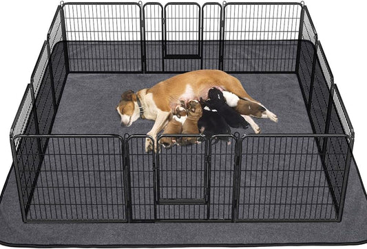 Washable Pee Pads for Dogs 65"X45"/72"X72" Extra Large Reusable Pee Pads Waterproof Pet Mat, Dog Playpen Mats for Puppy Training Whelping Playpen Pads